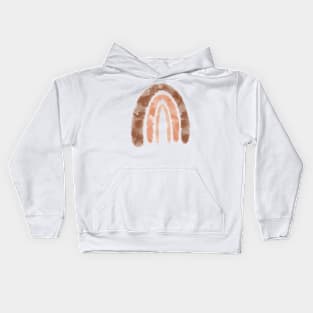 Burnt Orange Rainbow Kids Hoodie